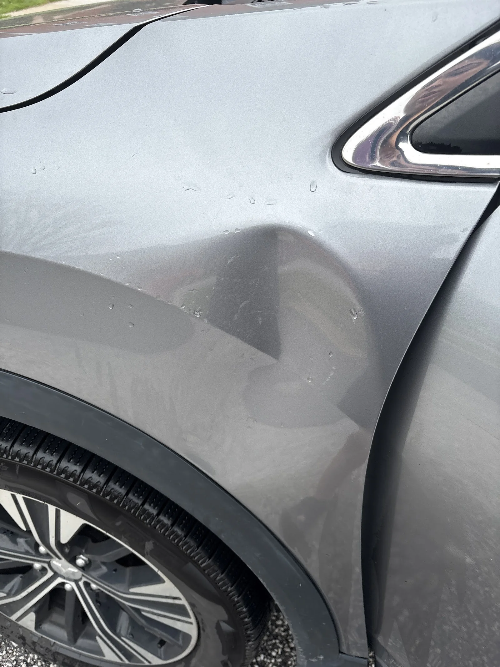 Before and after dent repair — Prevail PDR Rosedale MD